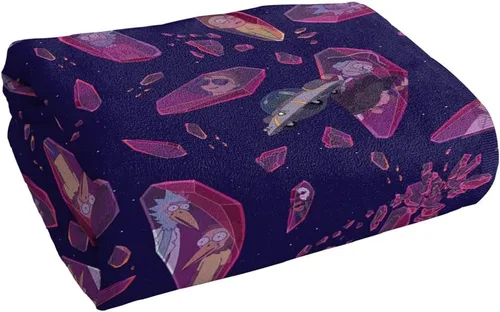 Vista 3 de LOGOVISION Rick and Morty - Toalla de playa de cristal Starfield, 30 x 60 pulgadas