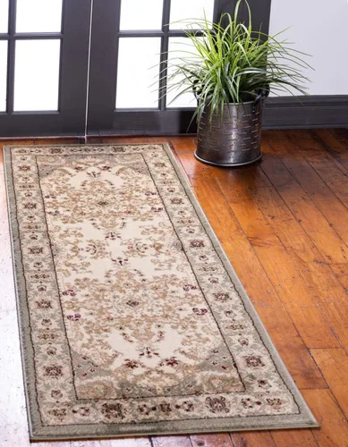 Vista 17 de Unique Loom - Alfombra clásica tradicional, colección Versalles, Polipropileno, Rojo/Borgoña