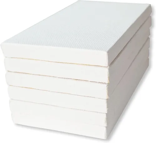 Vista 11 de LWR CRAFTS Mini lienzo estirado de 2 x 2 pulgadas, paquete de 12