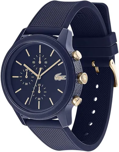 Vista 3 de Lacoste TR90 - Reloj de cuarzo para hombre con correa de goma azul 20 modelo 2011013