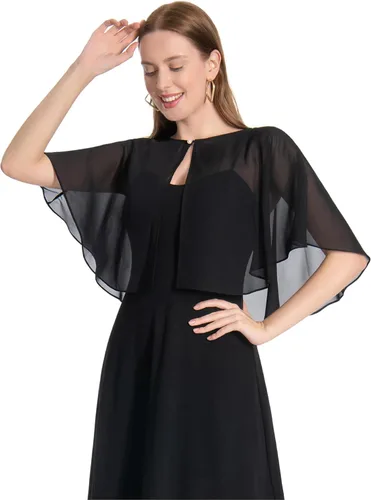 Vista 3 de Capelets for Women Soft Chiffon Shawls Wraps Shurg for Evening Wedding Capes Bolero Cover Up