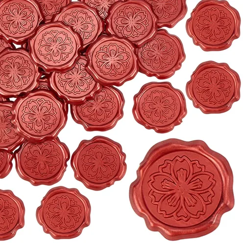 Vista 16 de CRASPIRE Calcomanías de sello de cera de bronce rosa, sellado, para el día de San Valentín, boda, flores, adhesivos, calcomanías decorativas