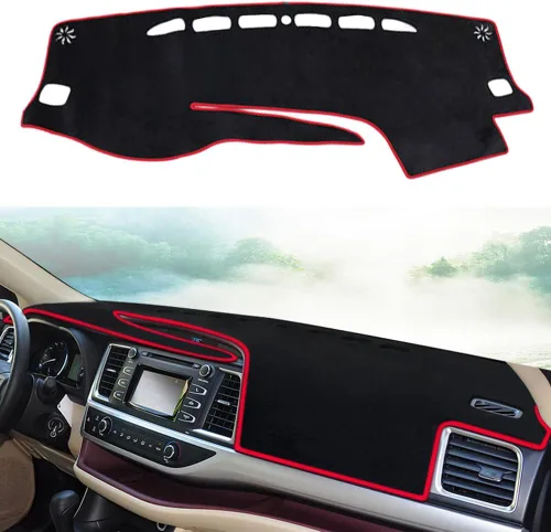 Vista 32 de Cubierta de salpicadero para salpicadero, alfombra personalizada para Toyota RAV4 2013 2014 2015 2016 2017 2018 Accesorios antideslizante protector