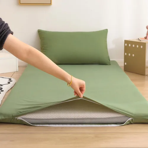 Vista 14 de Protector de colchón con cremallera, funda lavable impermeable y a prueba de polvo, se adapta a colchones de 2 a 3.9 in (individual/doble/Queen/King)