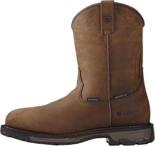 Vista 2 de ARIAT Workhog Wellington Botas de trabajo impermeables con punta compuesta para hombre