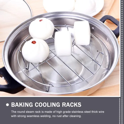 Vista 3 de Steamer Rack for Cooking Food and Eggs with Feet Stainless Steel
