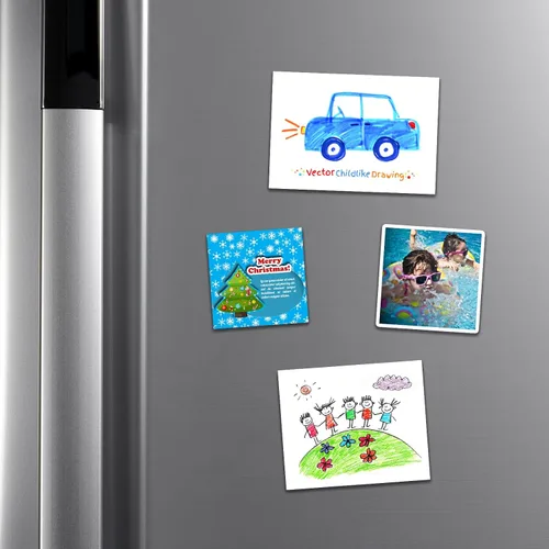 Vista 7 de Tiras Magnéticas Flexibles (2.54x7.62 cm / 75x25x2 mm) con Adhesivo 3M en la Parte Posterior – Fuertes Imanes de Nevera para DIY, Manualidades