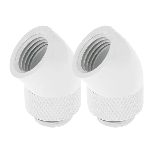 Vista 11 de dracaena.io - Paquete de 2 conectores extensores de rosca G1/4 pulgadas macho a hembra, conector adaptador giratorio de 45° para sistema