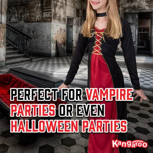 Vista 5 de Kangaroo's Halloween Costumes disfraz de vampira victoriana