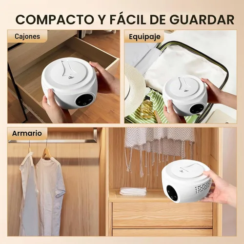 Vista 8 de Secadora de Ropa Portátil Uten, Secador Mini Ligero para Secado Rápido de Ropa en Apartamentos, RVs, Hoteles y Viajes