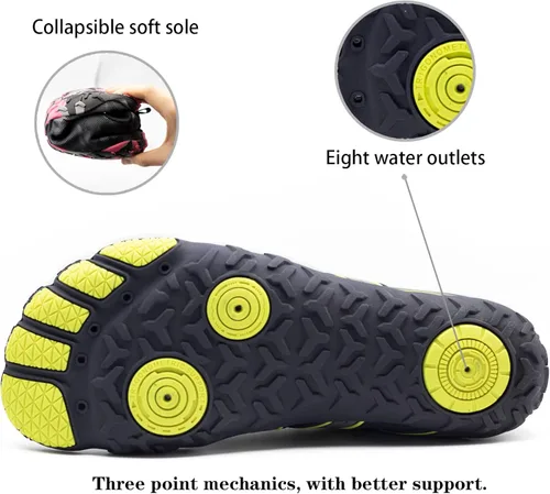 Vista 5 de Goodsaleok Zapatos de agua para hombre y mujer, secado rápido, descalzos, para playa, Brook, atléticos, deportivos, para navegar, surf, senderismo