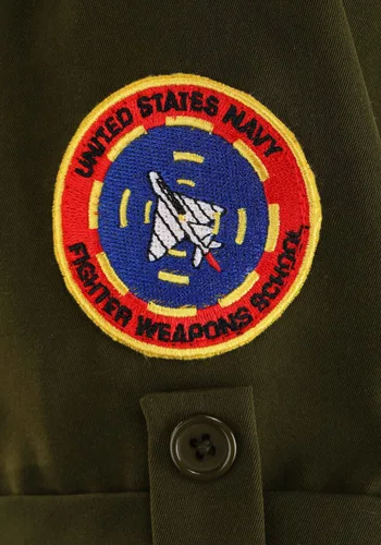Vista 4 de Disfraz Enterizo de Traje de Vuelo Top Gun para Mujer Talla Plus Multicolor