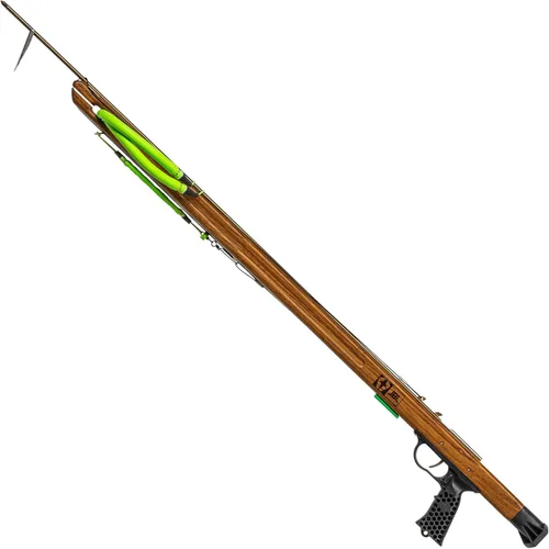 Vista 10 de JBL Fusil submarino Woody Elite Performance para pesca submarina, apnea, buceo, pesca, buceo, barril de caoba, eje de acero inoxidable, bozal