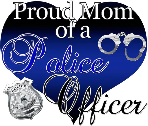 Vista 2 de CafePress Taza de café de cerámica de 11 oz (11.0 fl oz) de Police Mom