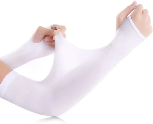 Vista 9 de ORFOFE 3 pares de protección UV manguito brazo protector codo manga hombres mujeres deportes sol manga acolchada hielo codo protector