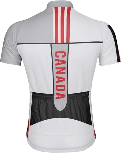 Vista 3 de Camiseta de ciclismo de manga corta personalizada para hombre de Canadá