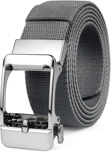 Vista 8 de Cinturón estilo trinquete para hombre, cinturón tejido de nailon
