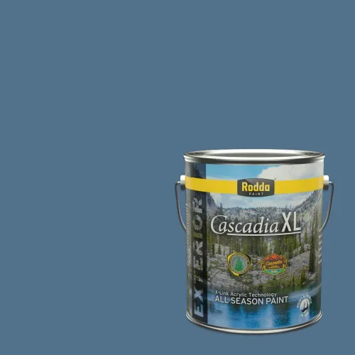 Vista 121 de Rodda Paint CASCADIA XL Pintura e imprimación satinada exterior en uno, cuarto de galón, Aquafir
