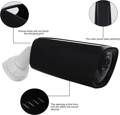 Vista 2 de Funda protectora Accesorios de carcasa de cámara de seguridad Funda de silicona Funda protectora a prueba de golpes de piel Cubierta de seguridad