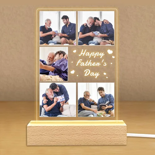 Vista 16 de Regalos de fotos personalizados para novio, novia, mujer, pareja, marcos de fotos personalizados, placa acrílica, luz nocturna para mejor amigo