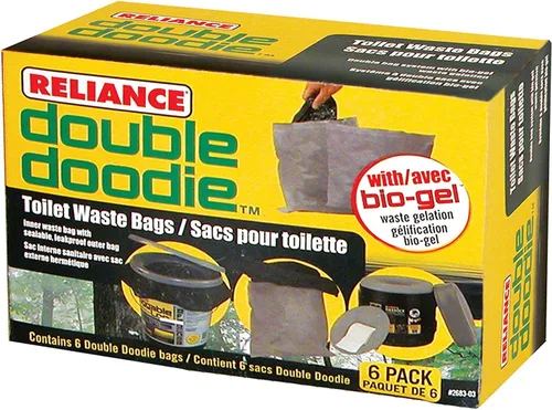 Vista 2 de Reliance Products 2683-03 Double Doodie - Bolsas de basura para inodoro (2 unidades, 6 unidades)