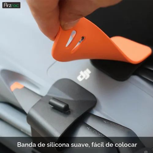 Vista 6 de Arzroic Soporte de hélice para accesorios DJI Air 3/3S, correa de protección de hélice para hélices DJI Air 3S/Air 3 Dron, estabilizador protector