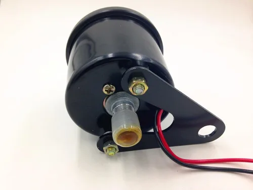 Vista 4 de Negro Universal LED motocicleta odómetro KMH Velocímetro Calibre Cafe Racer Old School VT