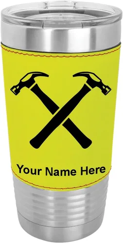 Vista 16 de LaserGram Personalized 20oz Tumbler, Hammers (Baseball Style)