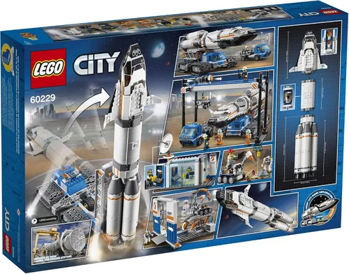 Vista 5 de LEGO City Ensamblaje y transporte del cohete 60229, kit de construcción (1055 piezas)
