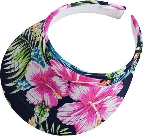 Vista 7 de Sombreros con visera para el sol, para mujer, ala ancha, ajustable, con Negro