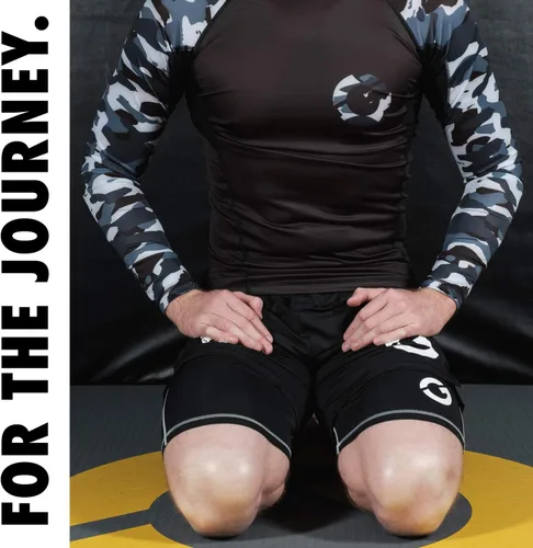 Vista 7 de Gold BJJ Pantalones cortos de compresión Jiu Jitsu - Capa base para agarre Gi y No-Gi - Short de artes marciales