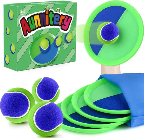 Vista 8 de Juego de pelotas para lanzar y atrapar, juguetes de playa para niños, juguetes al aire libre y juegos de patio para niños y niñas, mejora