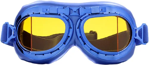 Vista 47 de CRG Sports Gafas de motocicleta estilo aviador, piloto, crucero, scooter, gafas de motocross para hombre, mujer, adulto
