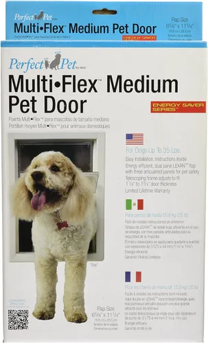 Vista 4 de Perfect Pet Multi-Flex Puerta para mascotas, tamaño mediano, 6.38 x 11.25 pulgadas