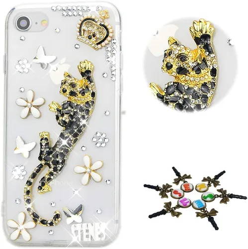 Vista 8 de Bling - Funda para teléfono compatible con iPod Touch 6, elegante, más de 100 cristales brillantes, diseño de libélula y diamantes de imitación