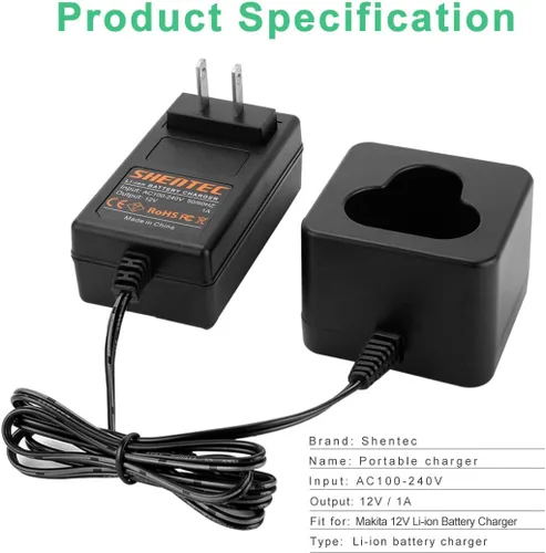 Vista 3 de Shentec Paquete de 2 baterías de iones de litio de 10.8 V 3.0 Ah compatibles con Makita BL1013 BL1014 194550-6 194551-4 195332-9