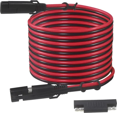 Vista 12 de SAE 16AWG Cable de Extensión para Cargador de Batería de Servicio Pesado de 6 Pies con Conector SAE de 2 Pines de Desconexión Rápida y Adaptador