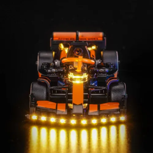 Vista 5 de Kit de luces LocoLee Compatible con Lego 77251 McLaren F1 Team MCL38 Coche de Carrera - Solo Luz Sin Modelo, Accesorios de Iluminación LED