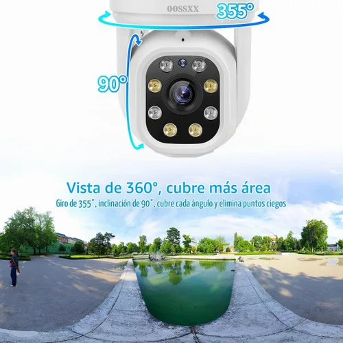 Vista 3 de sistema inalámbrico de la cámara de seguridad de 5MP PT al aire libre, 4TB