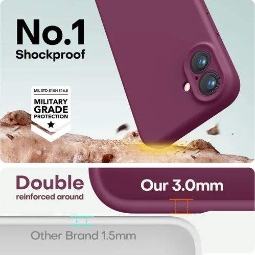 Vista 525 de LOVE 3000 Diseñada para Funda iPhone Air, Silicona Premium [Compatible con Magsafe][Forro de Microfibra Suave Anti-Rayones] Funda Protectora