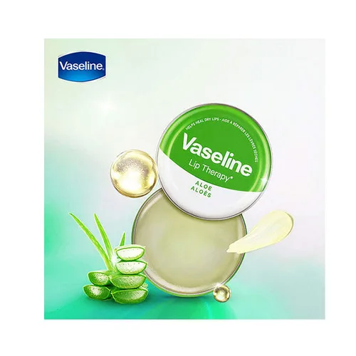 Vista 2 de Vaseline Therapy Lip Balm, Aloe Vera 0.6 oz (paquete de 2)