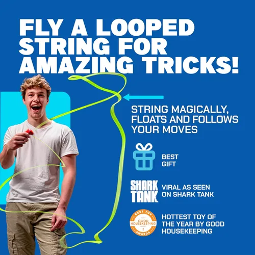 Vista 2 de ZipString Original - Como se ve en Shark Tank - Juguete clásico de lanzador de cuerda, perfecto para niños y adultos - Lanza un lazo de cuerda