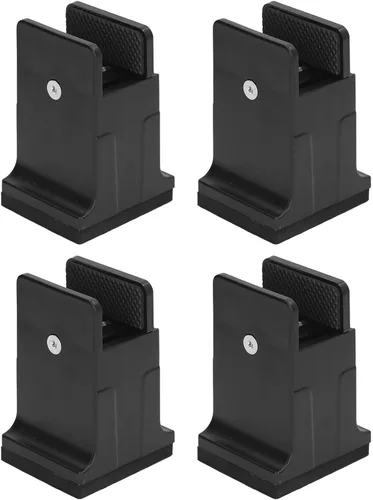 Vista 7 de Dioche Elevadores de muebles de 3.4 pulgadas, 4 piezas ajustables con abrazadera de tornillo, elevadores de sofá de cama resistentes para ajuste