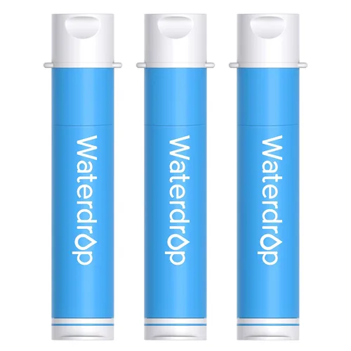 Vista 11 de Waterdrop Paja de filtro de agua por gravedad, sistema de filtración de agua de campamento, purificador de agua de supervivencia para viajes