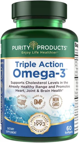Vista 7 de Purity Products - Ultra Pure Omega 3,60 cápsulas blandas, Azul