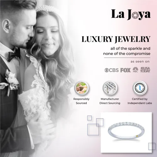 Vista 2 de Alianzas de boda y aniversario de diamantes cultivados en laboratorio para mujer Anillos de diamantes certificados en oro amarillo, blanco y rosa