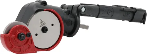 Vista 2 de Malco TurboShear TSPC1 - Cortador de panel rotativo - Accesorio de taladro para cortar metal, vinilo, techos acanalados y paneles de pared - Ruedas