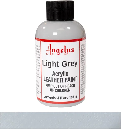 Vista 2 de Angelus - Pintura acrílica para cuero, 4 onzas, color gris