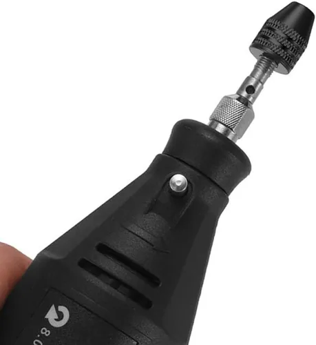 Vista 6 de Mesee 2 unidades de mini taladro de mandíbula sin llave, adaptador de portabrocas de cambio rápido, mini herramienta de conversión de pinza