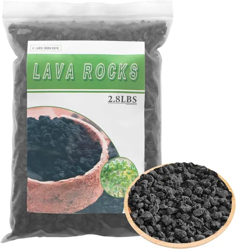Vista 16 de Rocas de lava roja para plantas, 100% roca volcánica pura, sin tintes ni productos químicos, el mejor aderezo para plantas suculentas de cactus